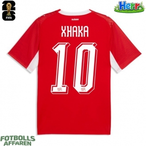 Schweiz Granit Xhaka #10 Hemmatröja VM 2026 Kortärmad